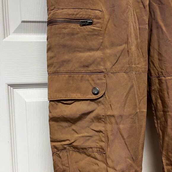 Banana Republic Tan Soft Lyocell Cargo Jogger Pants sz PS - Picture 2 of 8